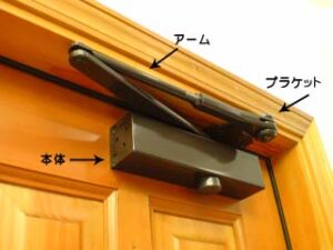ドアクローザーについての施工イメージ