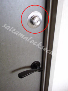 部屋のドアに鍵を付ける/さいたま市浦和区の施工イメージ