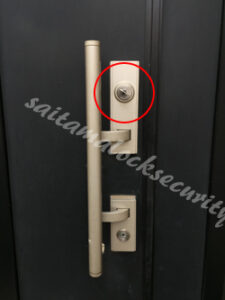 TOSTEM玄関ドア 鍵交換/さいたま市北区の施工イメージ
