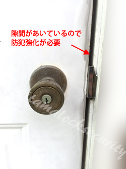 WEISER勝手口 鍵交換