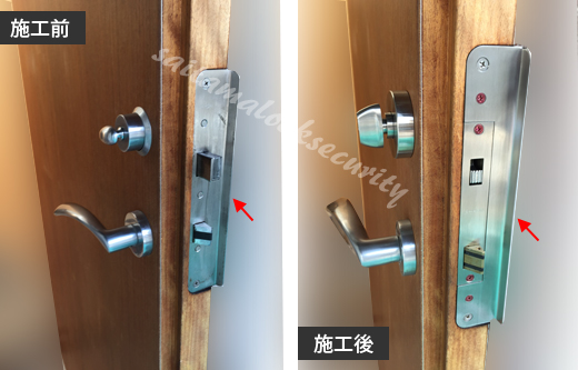 GH-HORI SWEDOORスウェドア鍵交換
