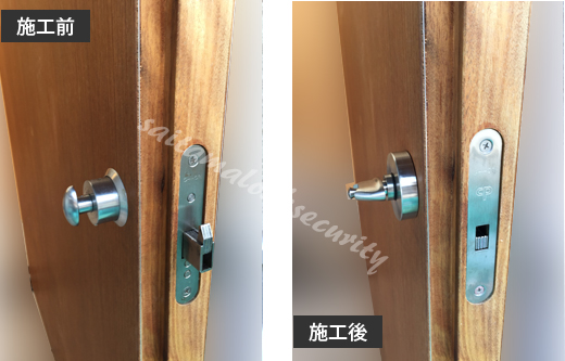 GH-HORI SWEDOORスウェドア鍵交換