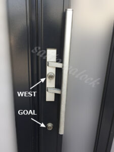 SEKISUI HOUSE セキスイ玄関ドア 鍵交換 WEST ウエスト GOAL ゴール / 上尾市の施工イメージ