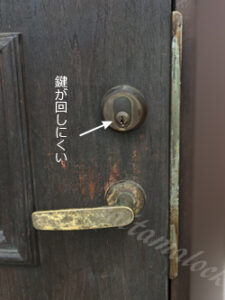 SWEDOOR スウェドア 木製玄関ドア ASSA アッサ 鍵交換 鍵の調子が悪い / 千葉県 柏市の施工イメージ