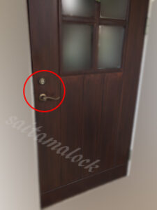 北欧木製輸入玄関ドア ASSA ABLOY 2000 SnickarPer 鍵交換 / 千葉県 松戸市の施工イメージ