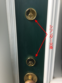 トステム玄関の鍵