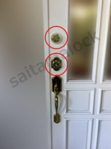 輸入住宅ドア 鍵を無くした Kwikset クイックセット 鍵交換 / 埼玉県 越谷市の施工イメージ