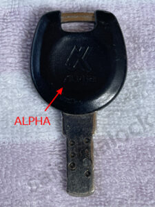 ALPHA 引き戸玄関の合鍵の施工イメージ
