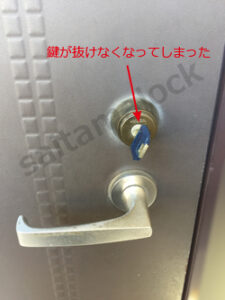 マンション鍵交換 MIWA LAMA ケースロック故障 鍵が抜けない / 埼玉県 上尾市の施工イメージ