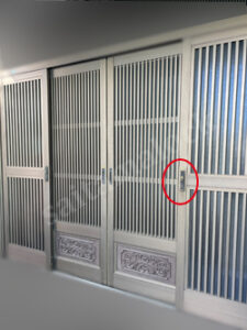 新日軽 引き分け戸 鍵交換 KABA Plus カバプラス引戸錠 / さいたま市 中央区 与野の施工イメージ