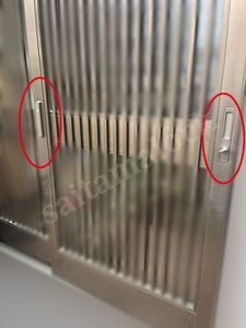 YKK高級玄関引戸 ミワロック製U5引戸錠 鍵が抜けない　埼玉県 桶川市の施工イメージ